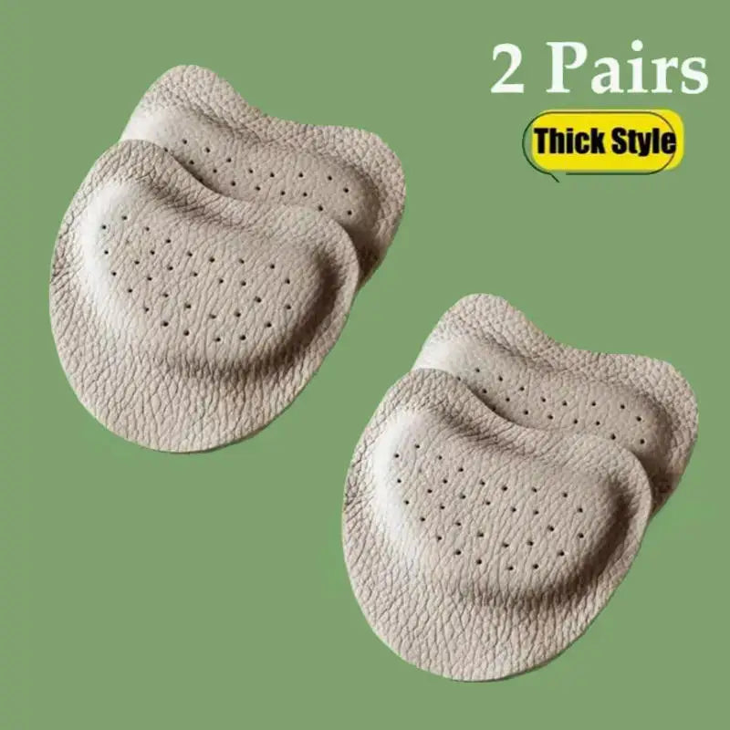 2Pairs Sandals Anti-slip Stickers Forefoot Pad Women High Heels Pain Relief Insert Insoles Toe Cushion Foot Care Shoes Pad