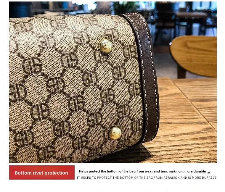 2025 Vintage Shoulder Bag - Large Capacity Crossbody Purse, Elegant Retro Tote for Work, Fashion Commuter