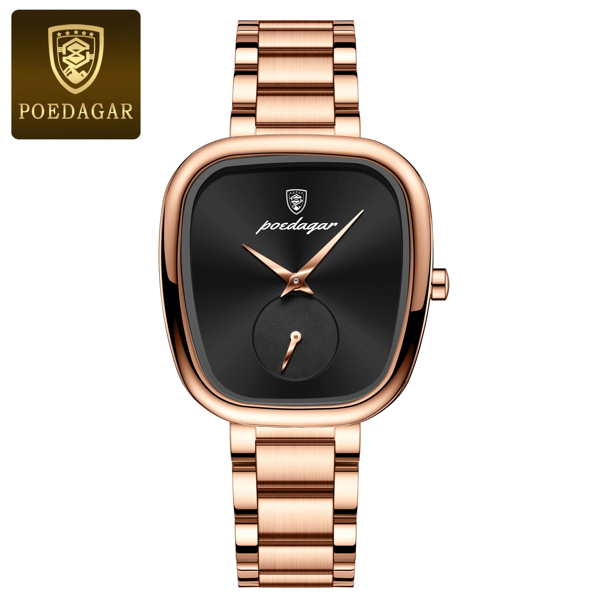 POEDAGAR Luxury Woman Watch Waterproof Stainless Steel Ladies Watch Fashion Quartz Women's Watches Elegant Simple Female Clock