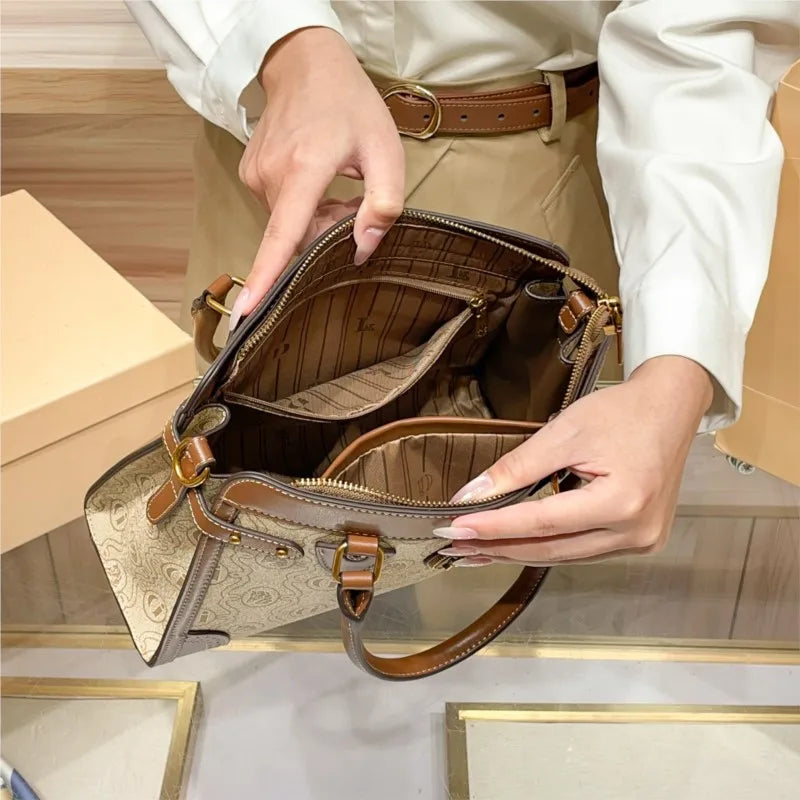 Light luxury brand women's bag 2025 new fashionable and high-end one shoulder hand-held niche design crossbody bag tote bag