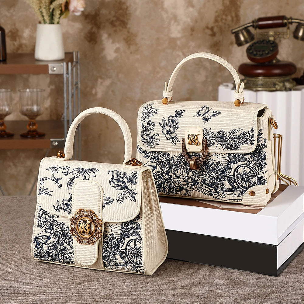 Light luxury women's handbag 2026 popular new fashion versatile shoulder bag high-end designer Chinese style embroidered crossbo