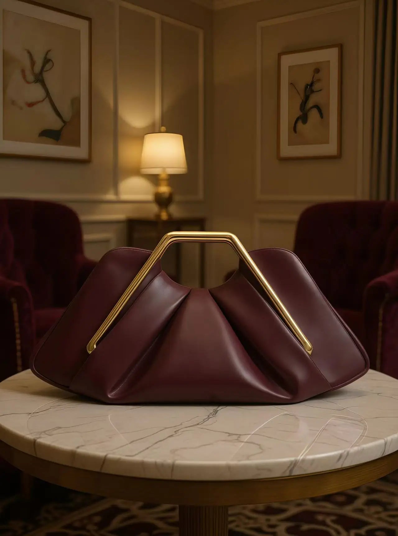 New Soft Leather Bag for Women Niche Cloud Bag Evening Pleated Bag High-end Handbag