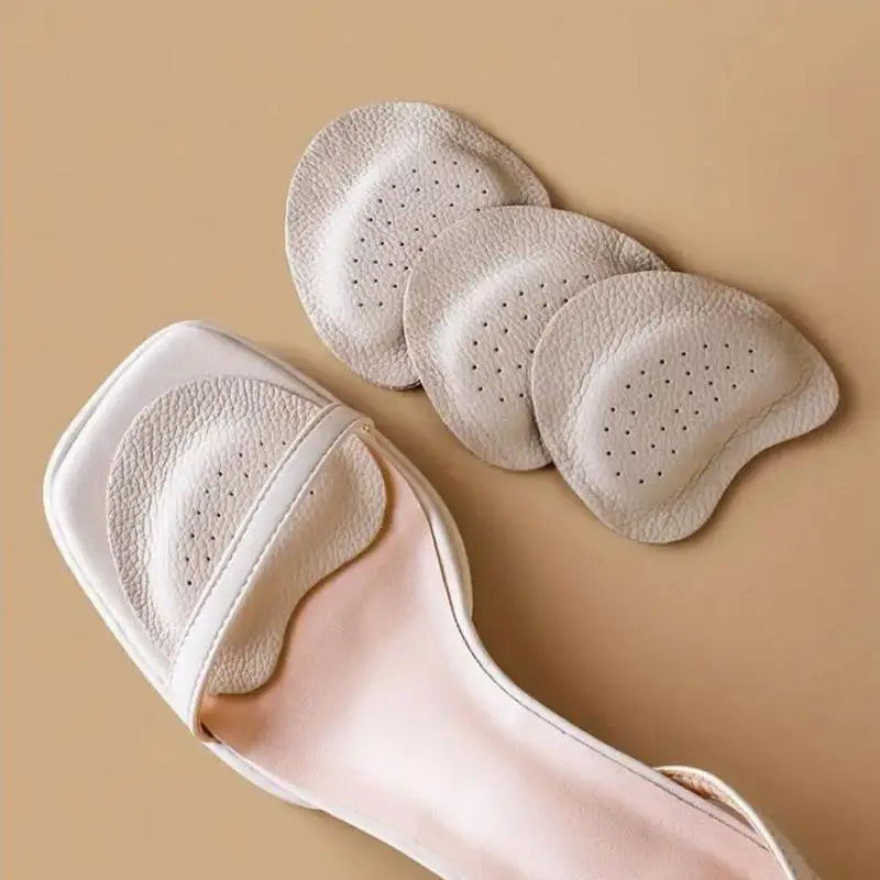 2Pairs Sandals Anti-slip Stickers Forefoot Pad Women High Heels Pain Relief Insert Insoles Toe Cushion Foot Care Shoes Pad