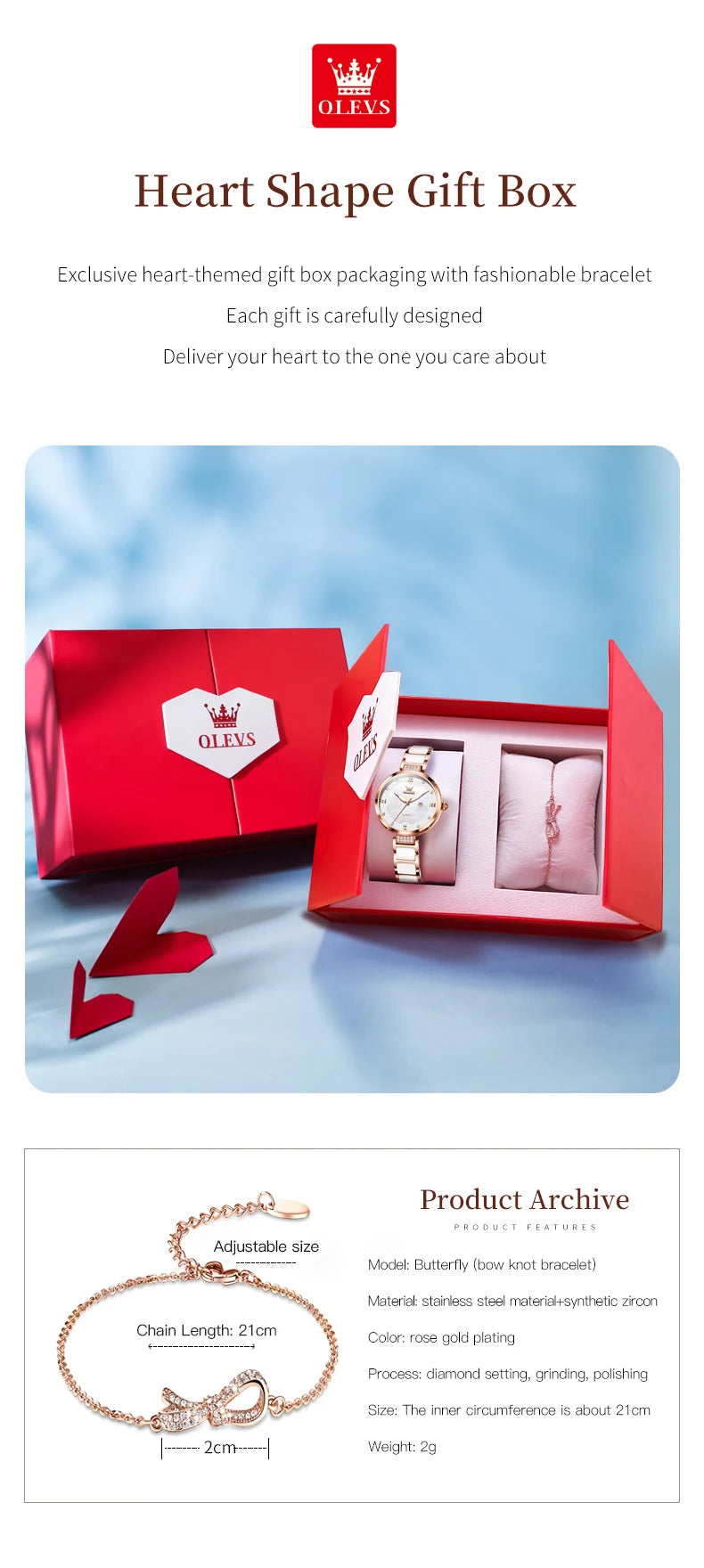 OLEVS 5589 Top Luxury Diamond Quartz Women Watch Fashion Elegant Rose Gold Waterproof Women Watch Brand Bracelet Set Reloj Mujer