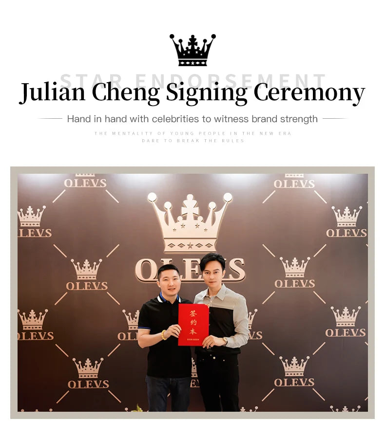 OLEVS 6635 Luxury Brand Ladies Watch Automatic Mechanical Wristwatch Waterproof Stainless Steel Watch For Women Chronograph Date