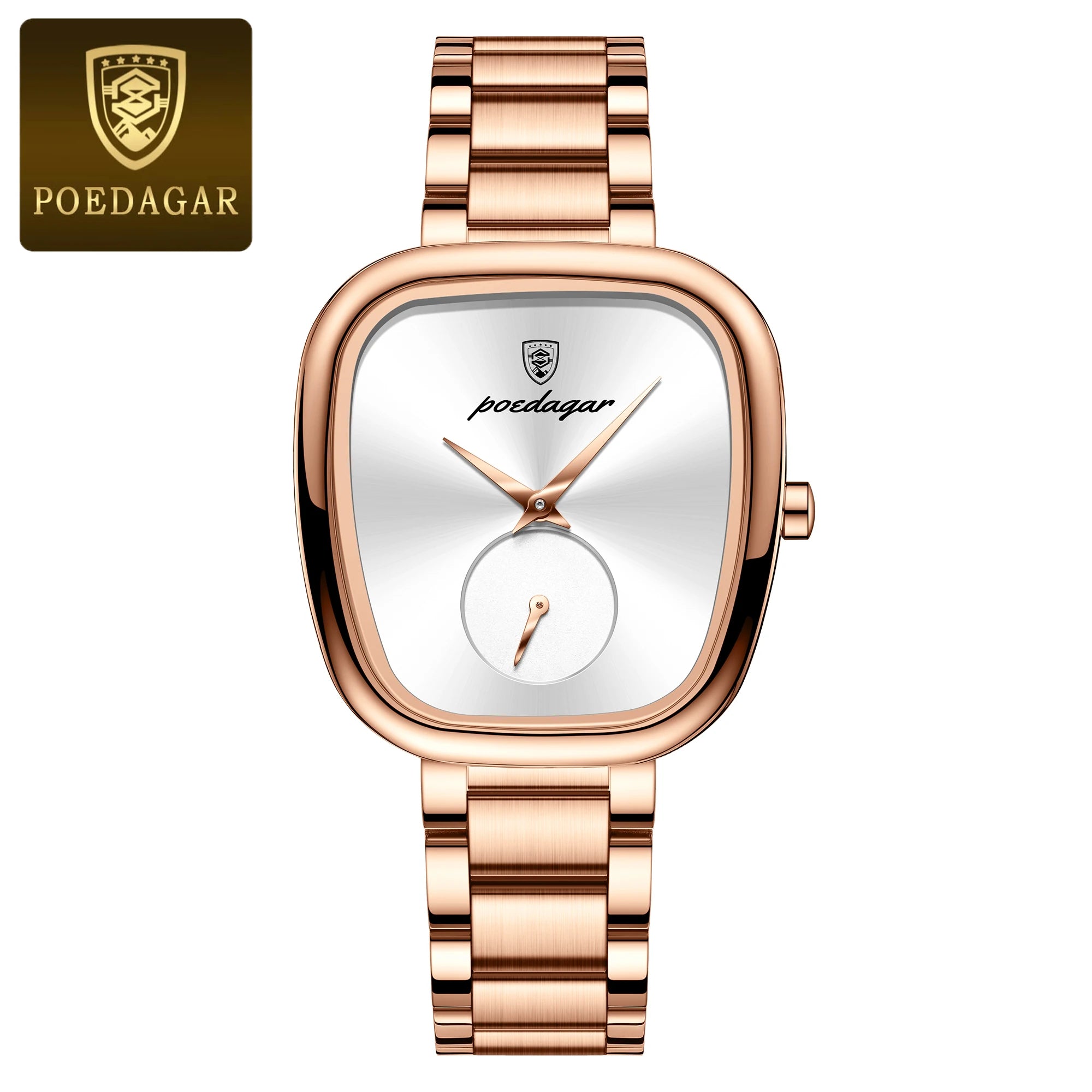 POEDAGAR Luxury Woman Watch Waterproof Stainless Steel Ladies Watch Fashion Quartz Women's Watches Elegant Simple Female Clock