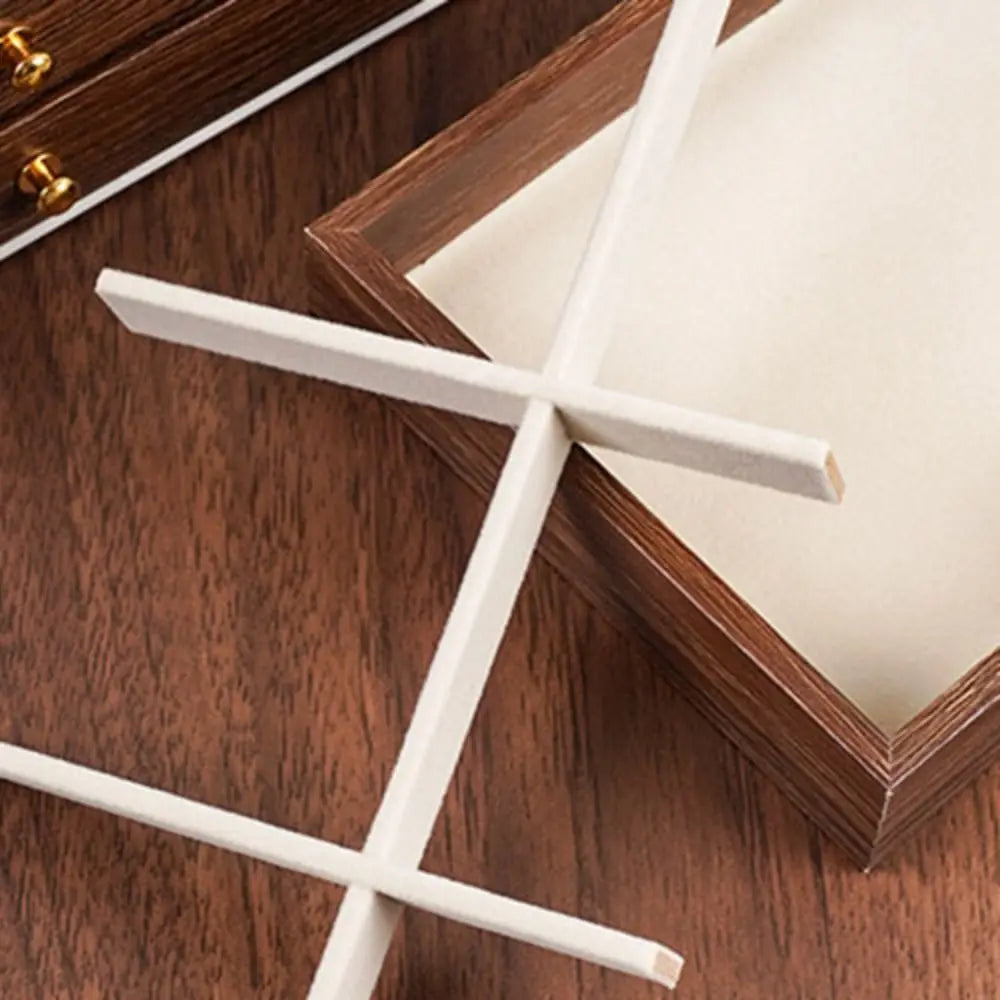 Multi-layer Wooden Jewelry Box Transparent Window Rings Necklace Jewelry Storage Case Organizer Bracelet Earrings