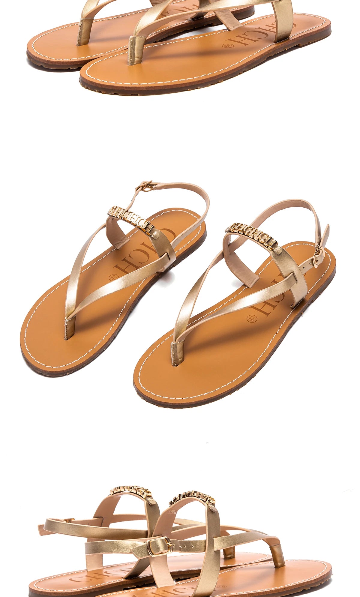 Strap Design Cool and Simple Women's Sandals Fine Workmanship Casual and Versatile Durable Women's Beach Shoes