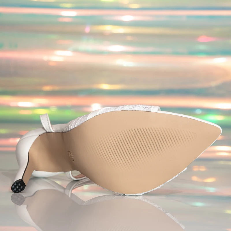 Eilyken Street Style Summer Gladiator Pointed Peep Toe Women Sandals Elegant Thin High Heels Banquet Party Buckle Strap Shoes