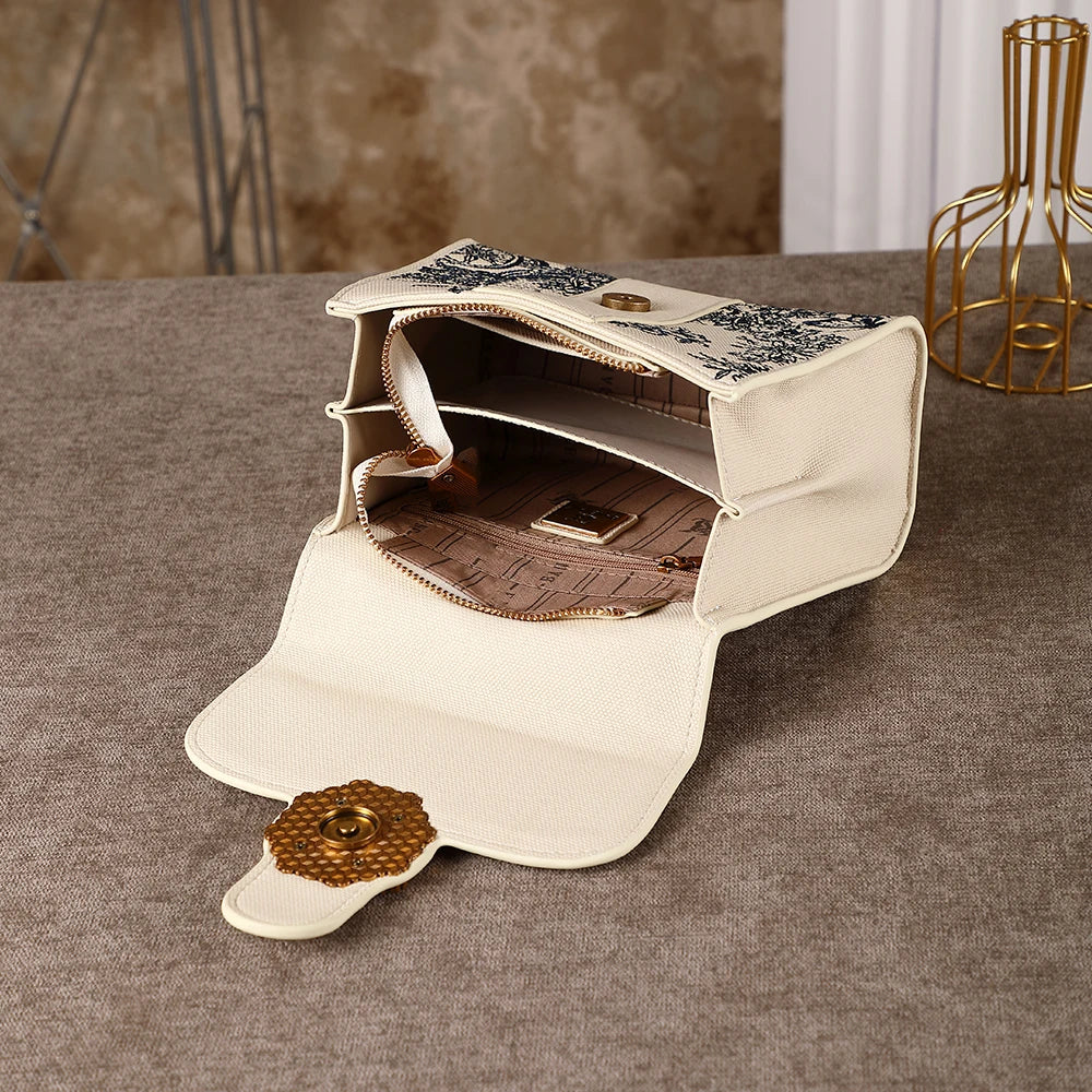 Light luxury women's handbag 2026 popular new fashion versatile shoulder bag high-end designer Chinese style embroidered crossbo