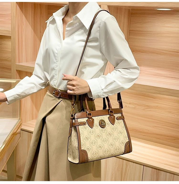 Light luxury brand women's bag 2025 new fashionable and high-end one shoulder hand-held niche design crossbody bag tote bag