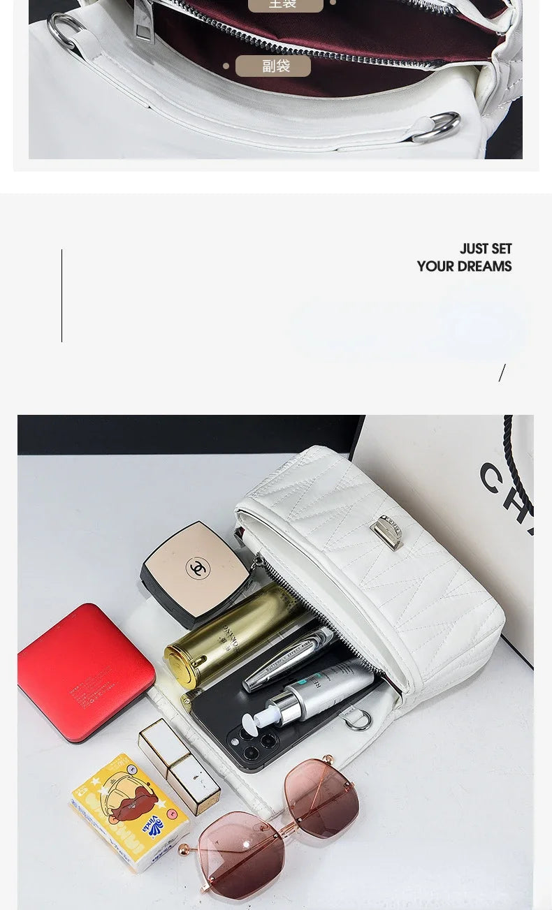 Women Bags Luxury Designer Purses and Handbags Rhinestone Chain Flap Crossbody Small Square Bag Casual Shoulder Messenger Bags