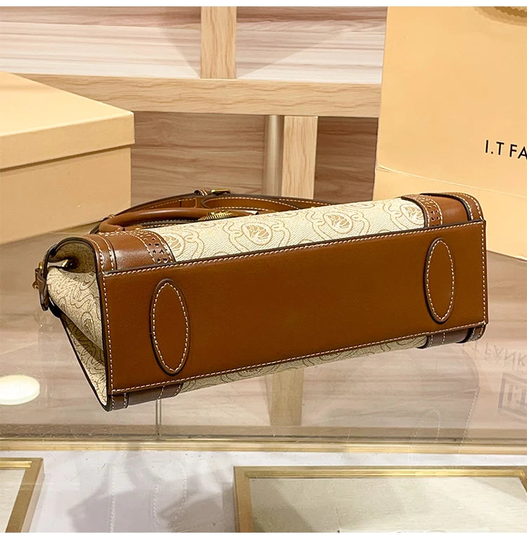 Light luxury brand women's bag 2025 new fashionable and high-end one shoulder hand-held niche design crossbody bag tote bag