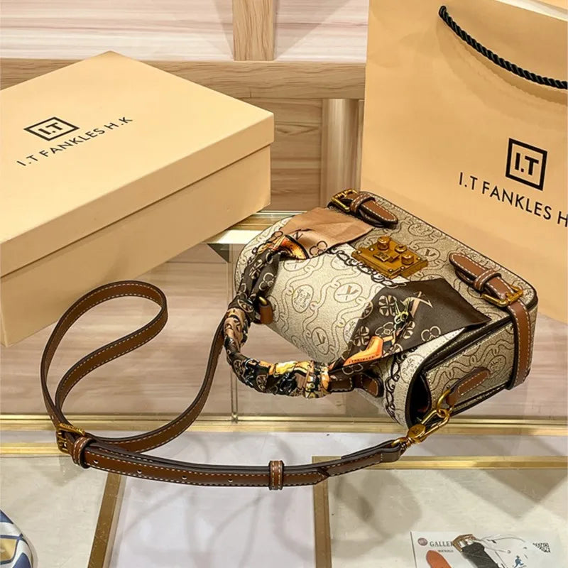 Light luxury brand women's bag 2025 Spring Xiamen new fashionable and versatile high-end handbag single shoulder crossbody bag