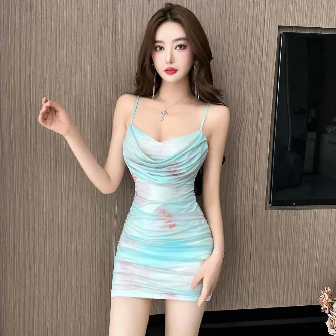 Mesh Coquette Corset Women's Dresses Bodycon Short Pink Slip Mini Female Dress Sundress Sleeveless Tight Sexy on Sale Clearance