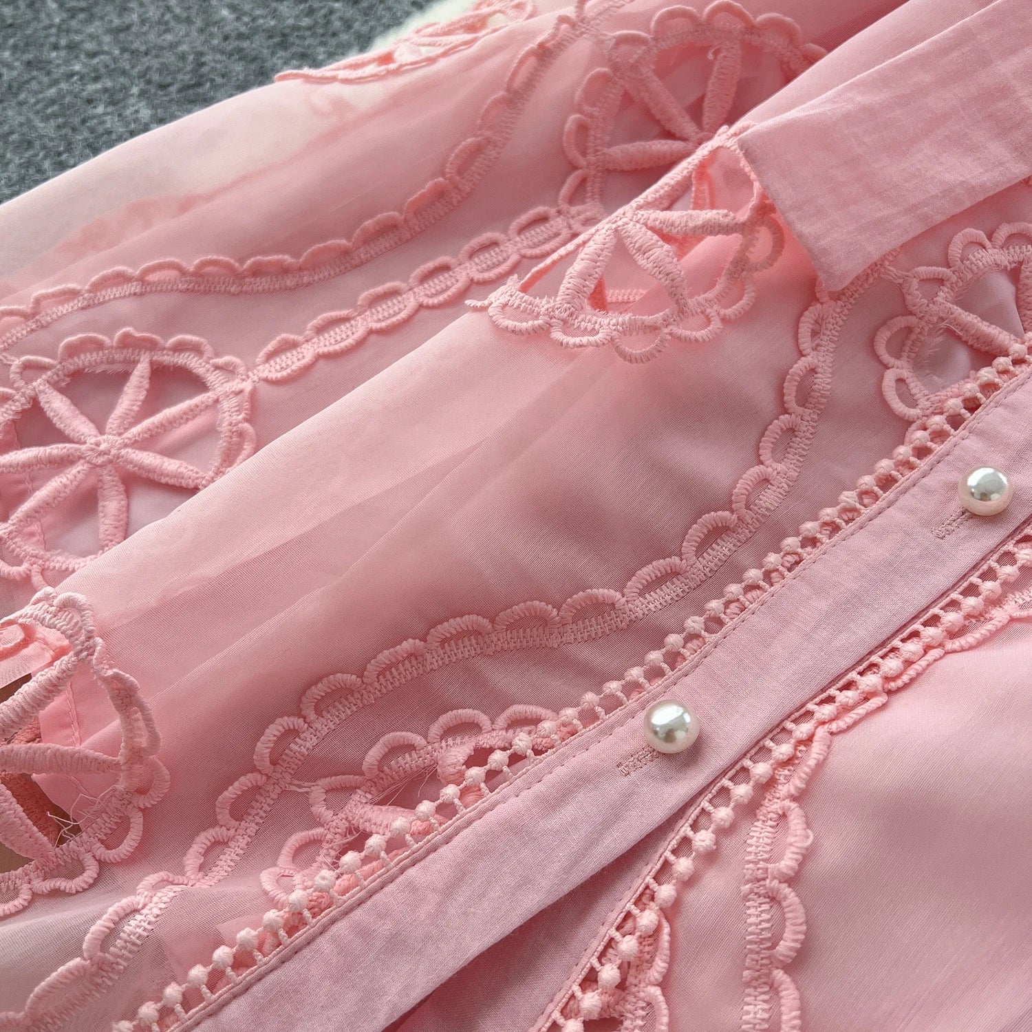 Elegant Embroidery Vintage Lantern Sleeves Lapel Single Breasted Chic Bandage Slim Long Dresses Women High Street Clothing