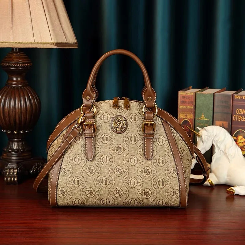 Women's handbag light luxury 2025 autumn and winter new item large capacity retro high-end designer shoulder crossbody bag