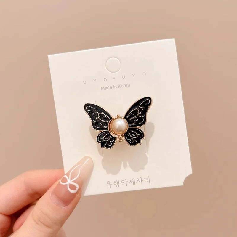 Adjustable Clips Butterfly Jeans Button For Pant Skirts Waist Tightener Buckle Snap Button Adjuster Pants Pin Retractable Button