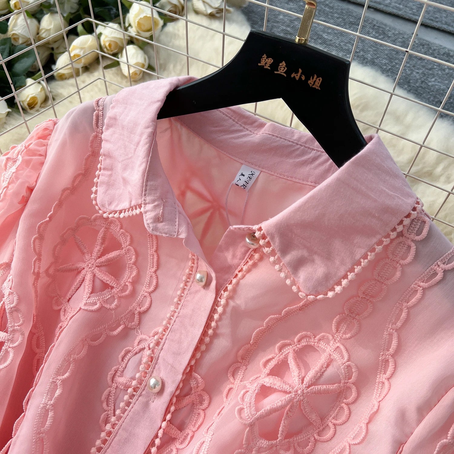 Elegant Embroidery Vintage Lantern Sleeves Lapel Single Breasted Chic Bandage Slim Long Dresses Women High Street Clothing