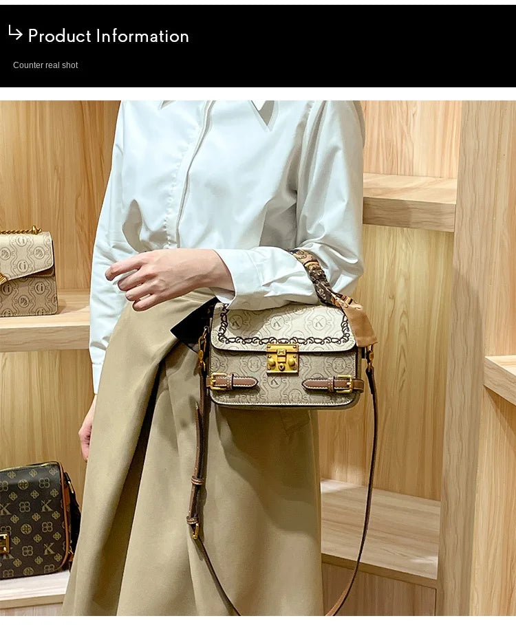 Light luxury brand women's bag 2025 Spring Xiamen new fashionable and versatile high-end handbag single shoulder crossbody bag