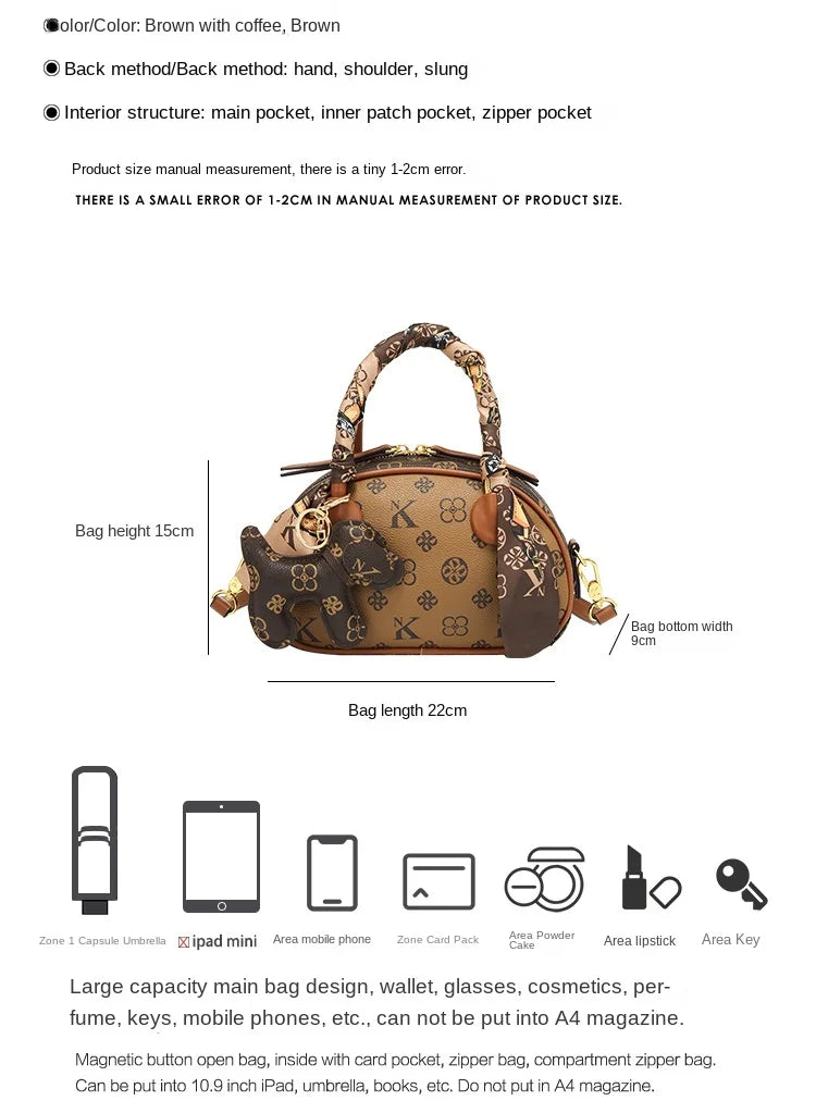 Brand women's handbag 2025 new autumn and winter high-end texture niche designer light luxury shoulder crossbody bag shell bag