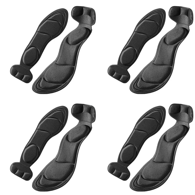 Memory Foam Insoles Women High-heel Shoes Insoles Anti-slip Cutable Insole Comfort Breathable Heel Protection Massage Shoe Pads
