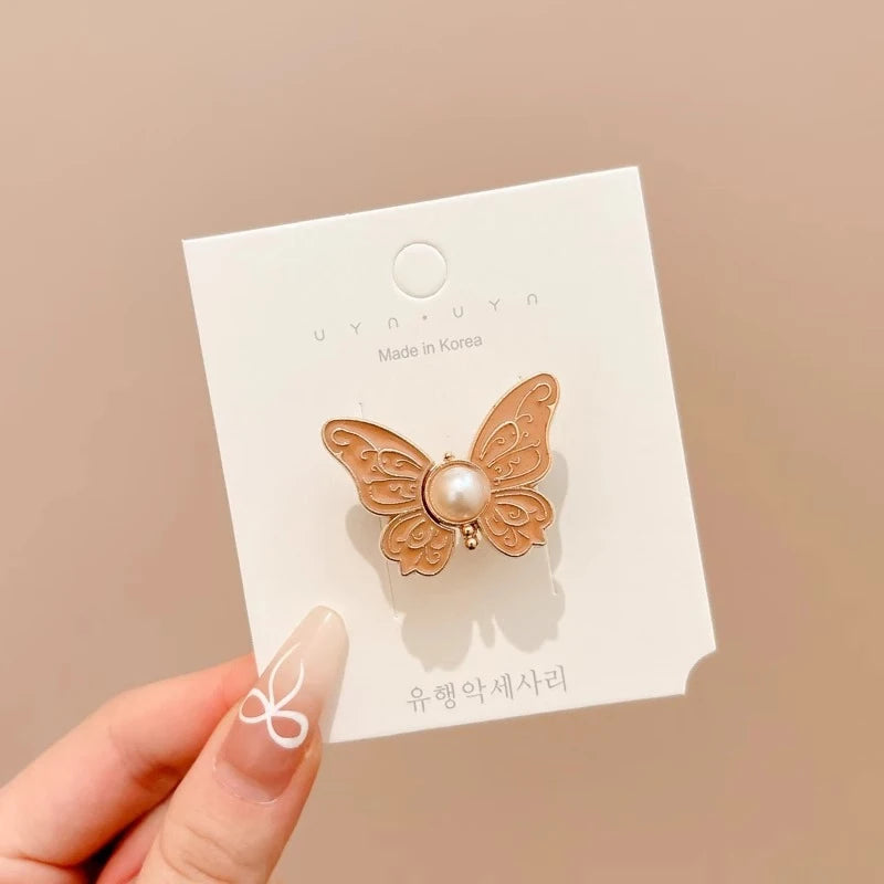 Adjustable Clips Butterfly Jeans Button For Pant Skirts Waist Tightener Buckle Snap Button Adjuster Pants Pin Retractable Button