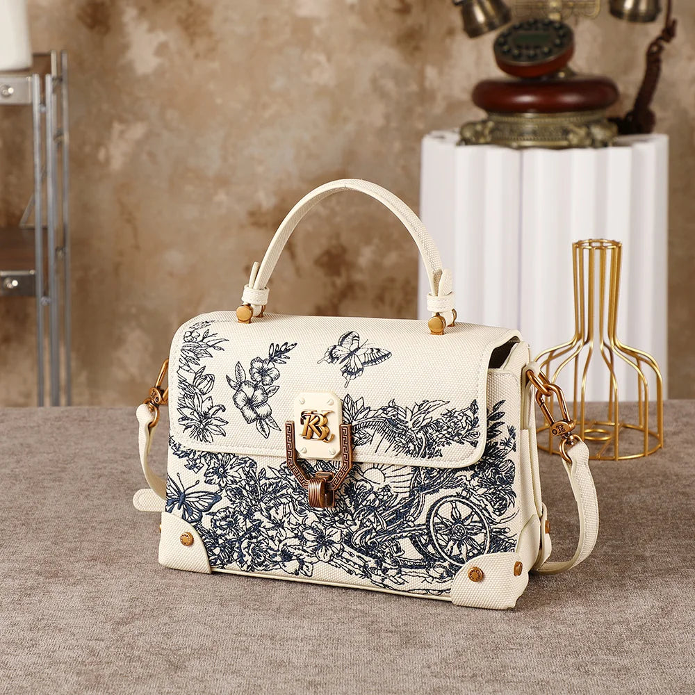 Light luxury women's handbag 2026 popular new fashion versatile shoulder bag high-end designer Chinese style embroidered crossbo