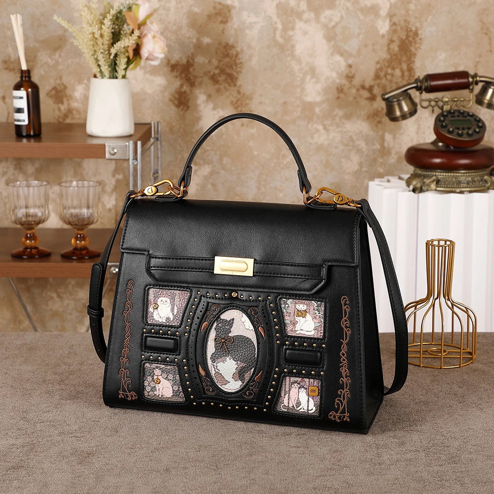 Ladies' handbag - 2026 new style fashionable cartoon fairy cat crossbody bag for large tote. A perfect accessory for daily use t