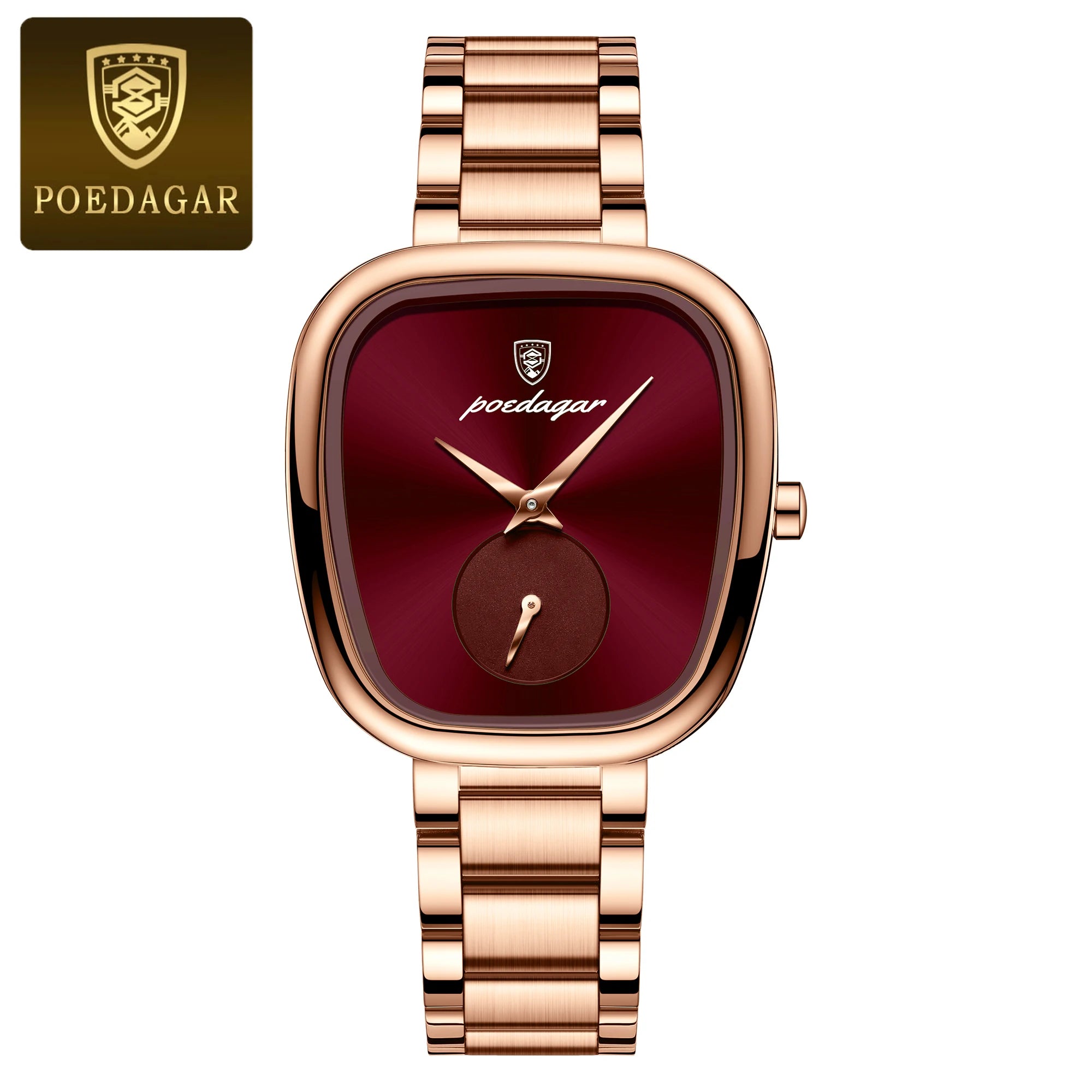 POEDAGAR Luxury Woman Watch Waterproof Stainless Steel Ladies Watch Fashion Quartz Women's Watches Elegant Simple Female Clock