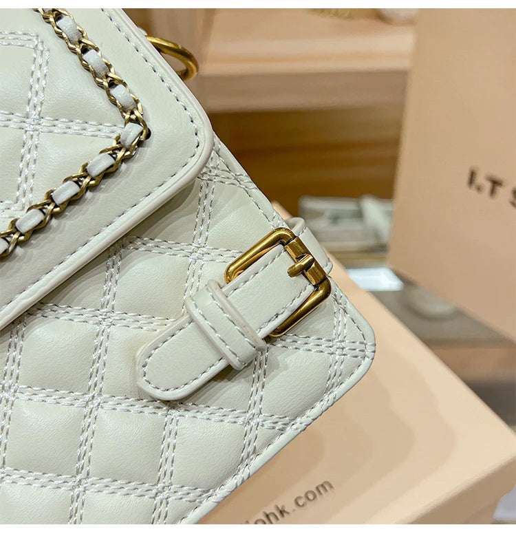 Women's handbag genuine leather carrying small square bag 2024 new high-end designer spring/summer crossbody shoulder bag