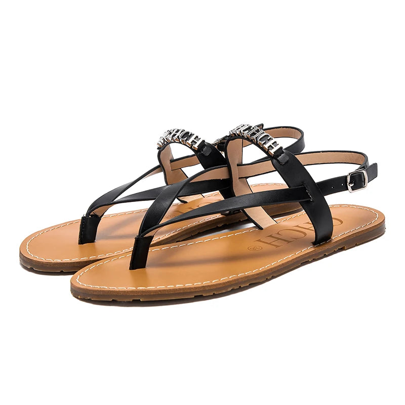 Strap Design Cool and Simple Women's Sandals Fine Workmanship Casual and Versatile Durable Women's Beach Shoes