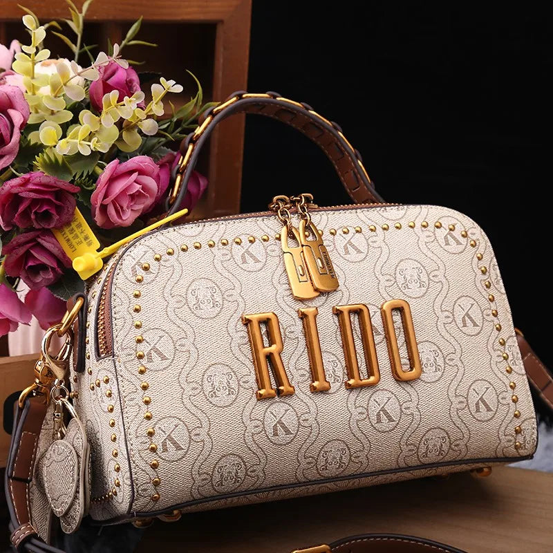 Light luxury brand women's handbag 2025 new autumn and winter fashion retro designer high-end single shoulder crossbody small sq