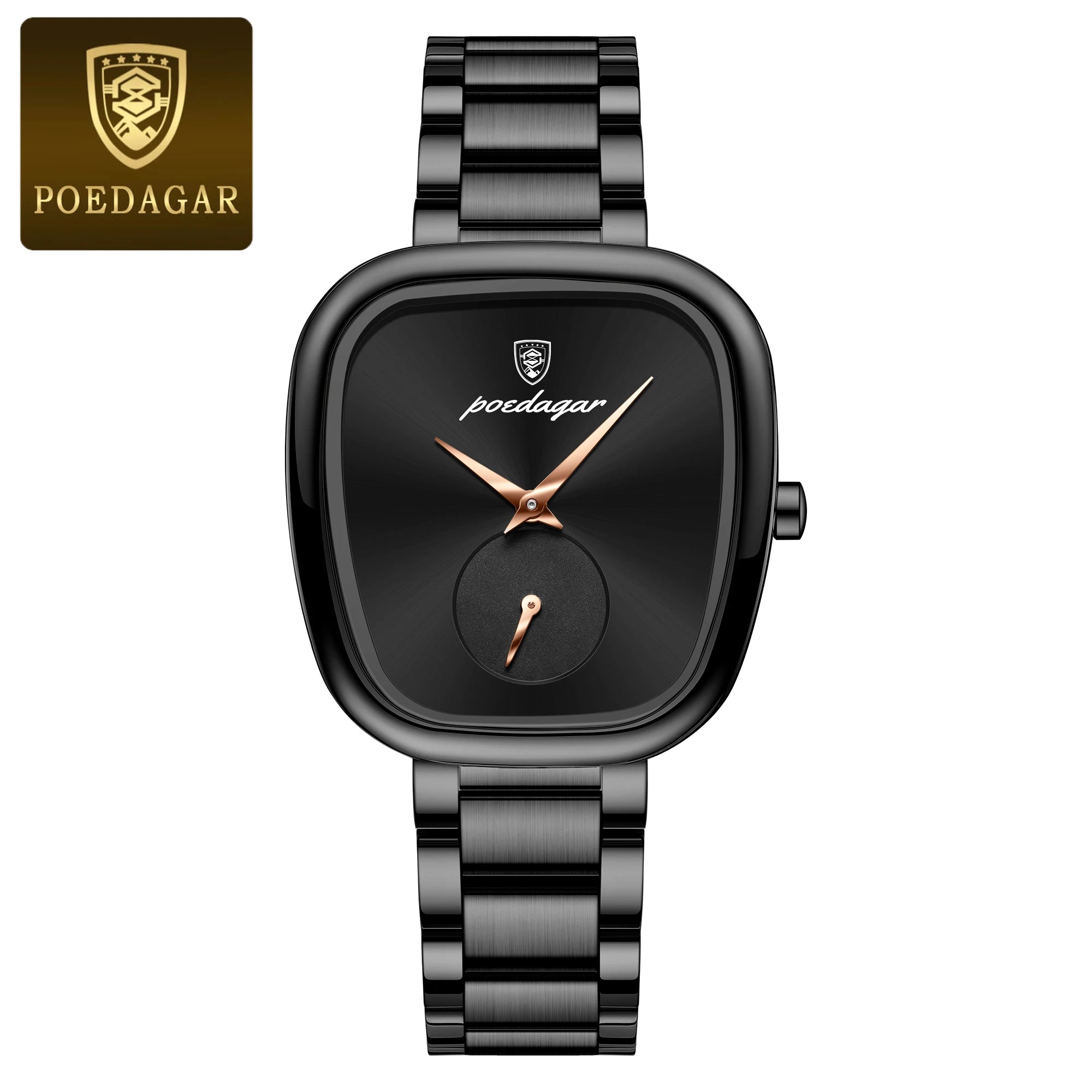 POEDAGAR Luxury Woman Watch Waterproof Stainless Steel Ladies Watch Fashion Quartz Women's Watches Elegant Simple Female Clock