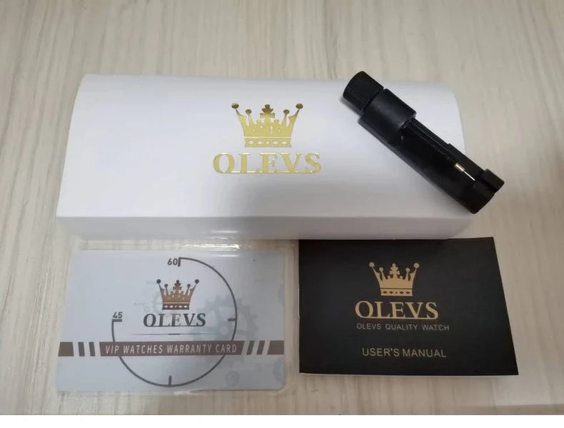 OLEVS Ladies Watch Woman Luxury Fashion Waterproof Watch for Women Watches Ceramic Automatic Mechanical Clock Gift Relogio