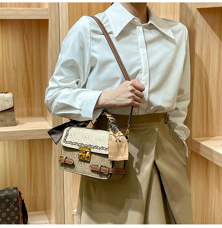 Light luxury brand women's bag 2025 Spring Xiamen new fashionable and versatile high-end handbag single shoulder crossbody bag