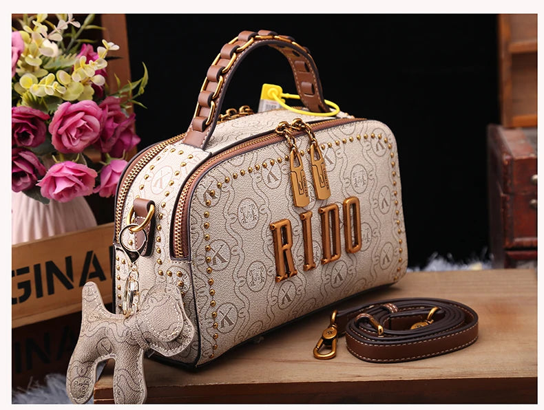 Light luxury brand women's handbag 2025 new autumn and winter fashion retro designer high-end single shoulder crossbody small sq