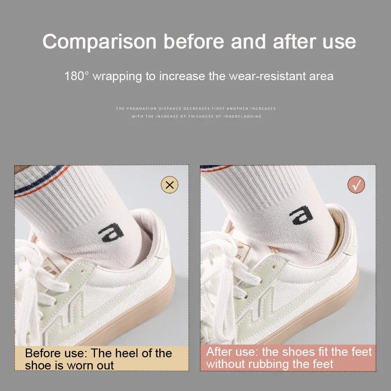 1Pair Heel Stickers Heel Protectors Sneakers Shrinking Size Insoles Anti-wear Feet Shoe Pads Adjust Size Heel Cushion Inserts