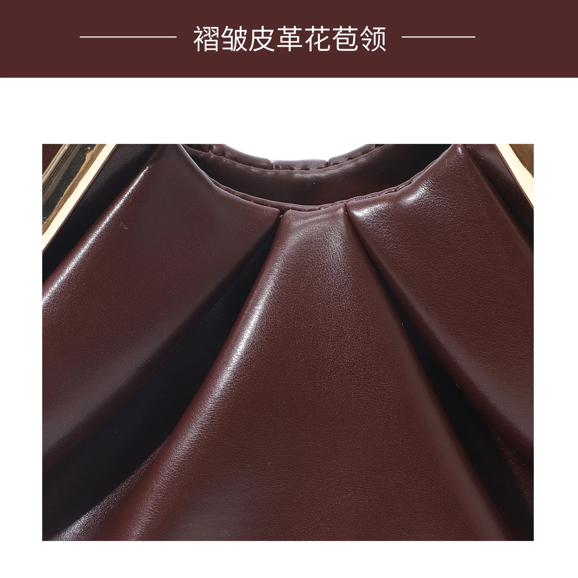 New Soft Leather Bag for Women Niche Cloud Bag Evening Pleated Bag High-end Handbag