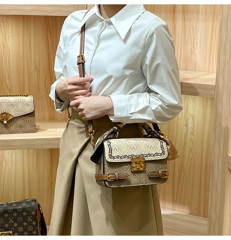 Light luxury brand women's bag 2025 Spring Xiamen new fashionable and versatile high-end handbag single shoulder crossbody bag