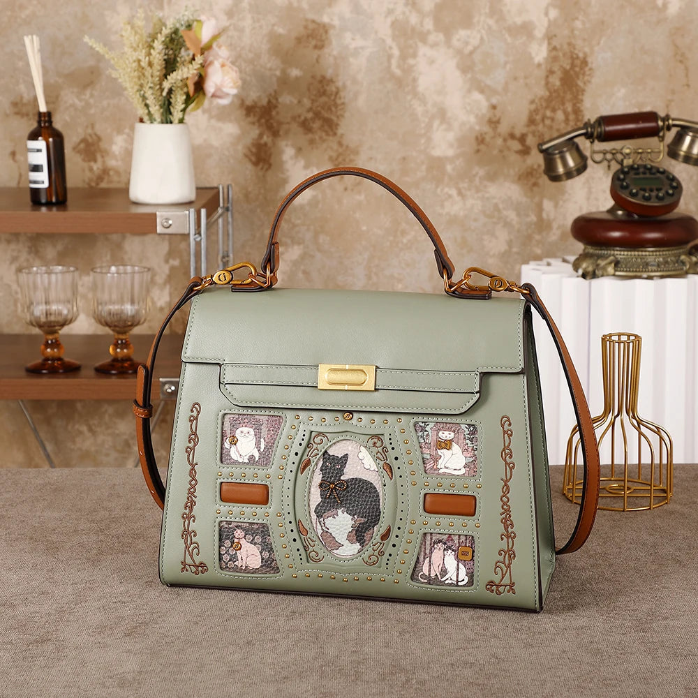 Ladies' handbag - 2026 new style fashionable cartoon fairy cat crossbody bag for large tote. A perfect accessory for daily use t