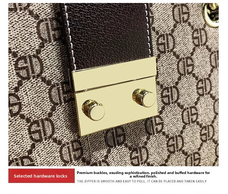 2025 Vintage Shoulder Bag - Large Capacity Crossbody Purse, Elegant Retro Tote for Work, Fashion Commuter