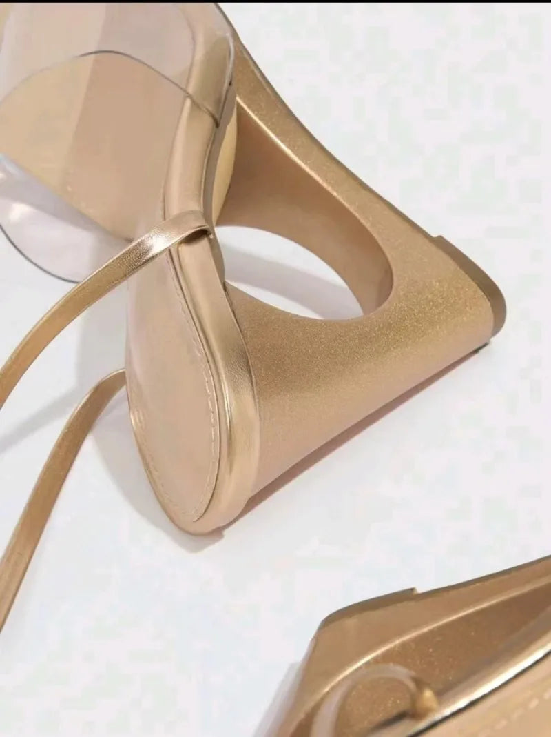 Pumps Women Heeled Sandals 2024 Summer New Square Toe Slingbacks Women Sexy High Heels Dress Party Thin Heels Sandalias De Mujer