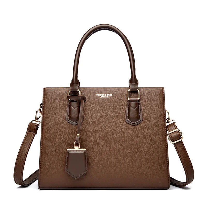 Luxury Women's Handbags 3 Layers Large Capacity Women  Shoulder Bags Top Quality PU Leather Commut Crossbody Bags  For Women Sac