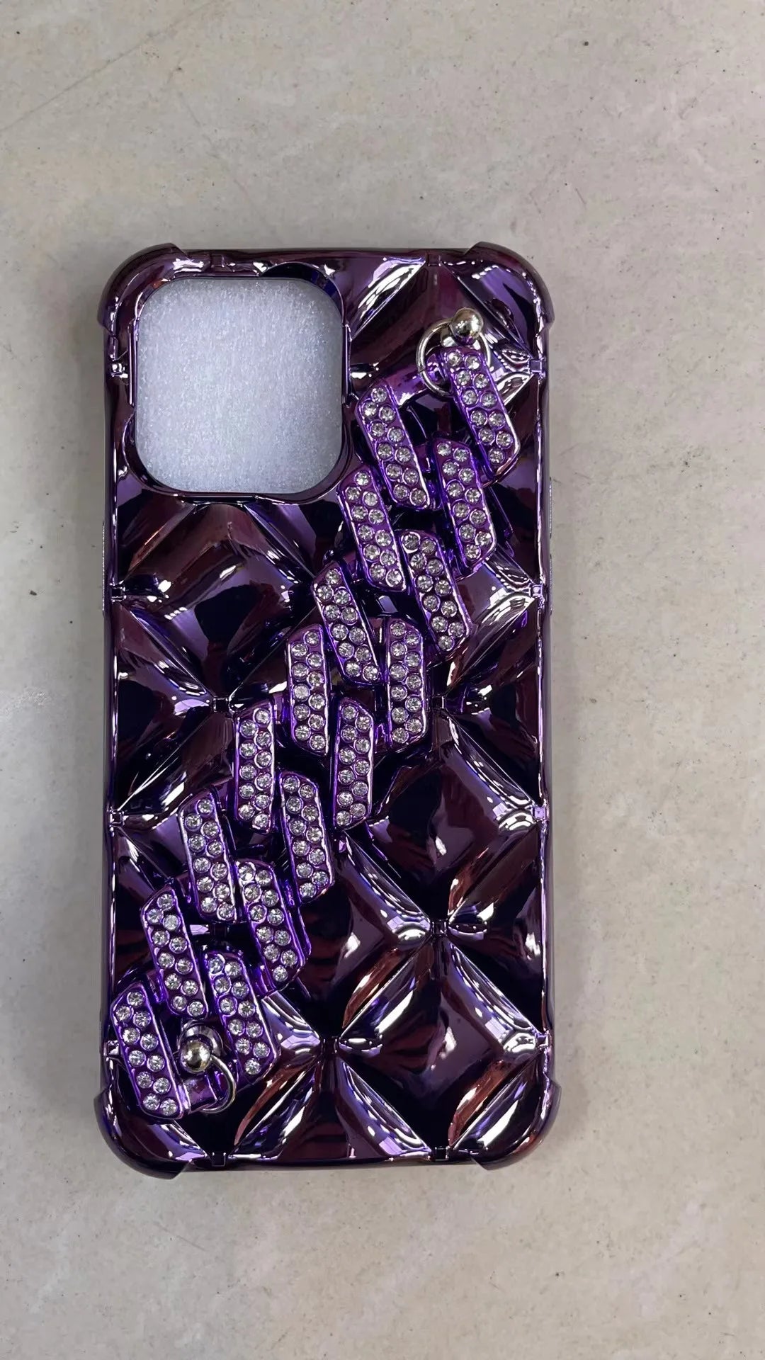 Suitable for Apple IPhone 16 Pro Phone Case Luxury Sparkling Diamond Bracelet 14 Small Fragrance Style Xr High-end Xsmax Trend