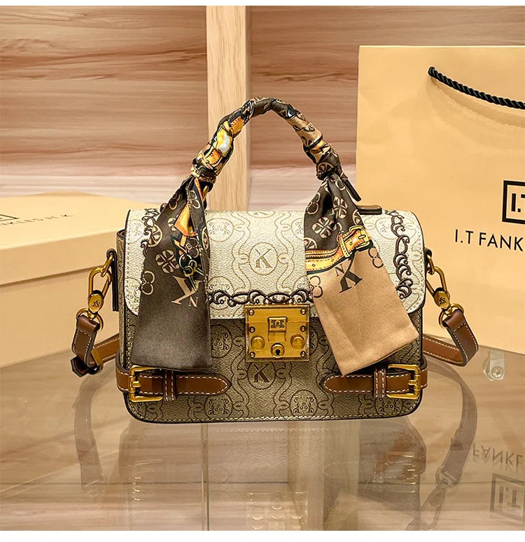 Light luxury brand women's bag 2025 Spring Xiamen new fashionable and versatile high-end handbag single shoulder crossbody bag