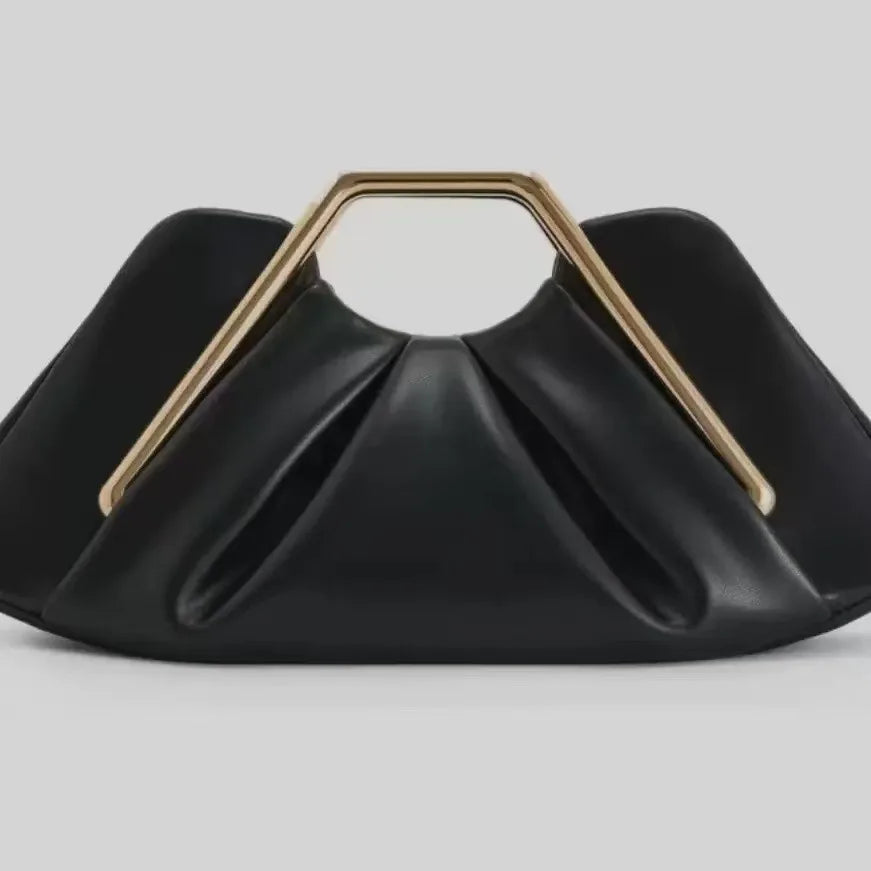 New Soft Leather Bag for Women Niche Cloud Bag Evening Pleated Bag High-end Handbag