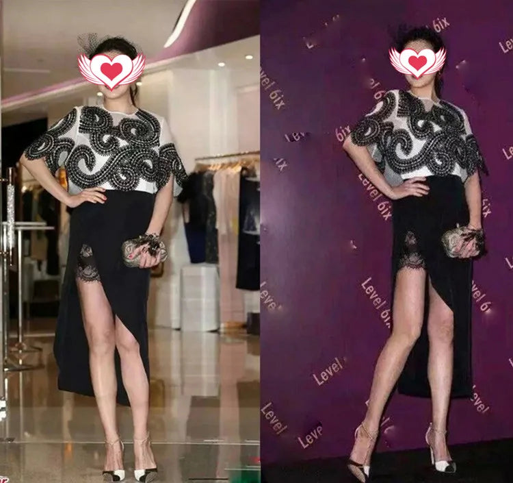 Spring and summer pointed toe hollow patent leather shoes thin high-heeled banquet dress large size small size women's sandals