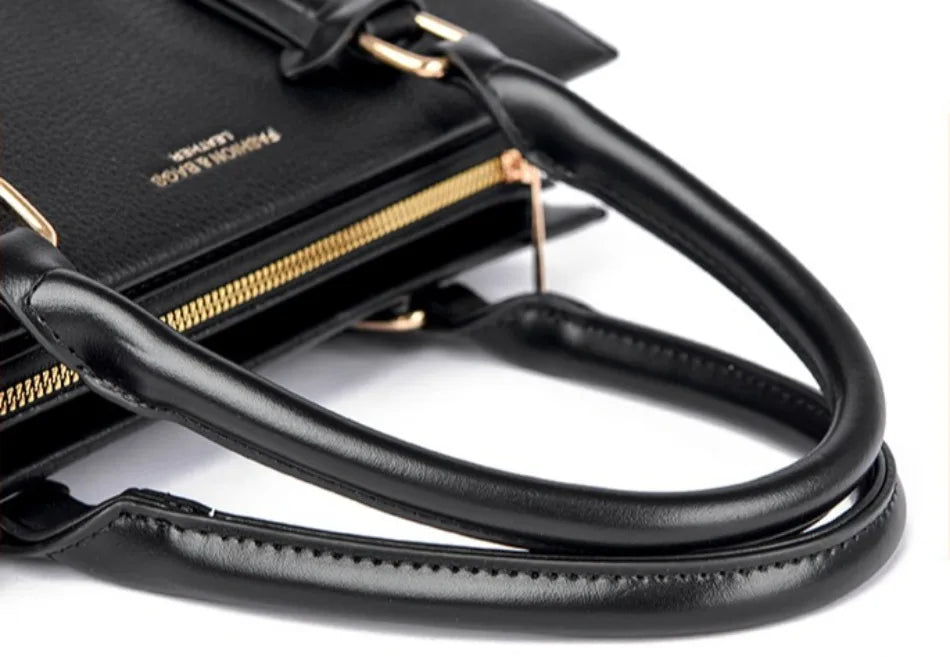 Luxury Women's Handbags 3 Layers Large Capacity Women  Shoulder Bags Top Quality PU Leather Commut Crossbody Bags  For Women Sac