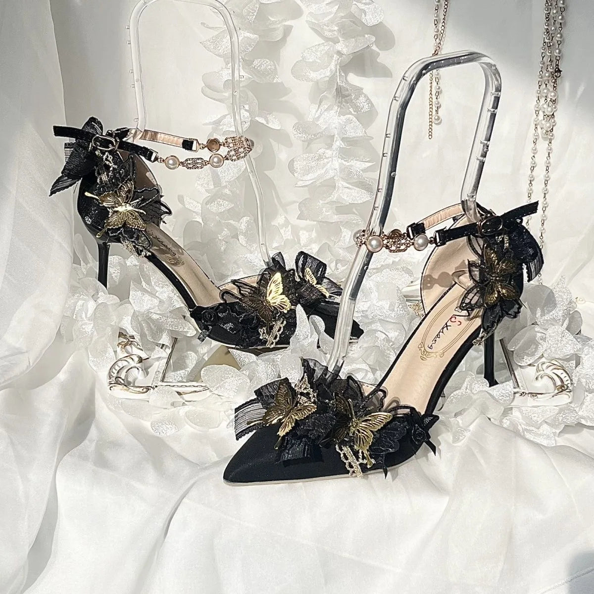 Heels Woman Luxury Fashion Sandals Gold Sandals Woman Lolita High Heels Shoes Woman High Quality Shoes Y2K Accessories 2025 New